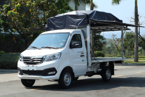 THÙNG MUI BẠT MỞ VỸ XE THACO TF230 và TF220- BÁN HÀNG LƯU ĐỘNG